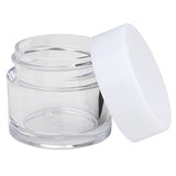 Beauticom High-Graded Quality 7 Grams/7 ML (Quantity: 60 Packs) Thick Wall Crystal Clear Plastic LEAK-PROOF Jars Container with White Lids for Cosmetic, Lip Balm, Lip Gloss, Creams, Lotions, Liquids
