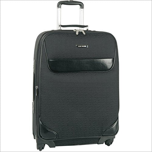 Anne Klein Luggage Signature Jacquard Spinner Carry-On, Black Tonal, One Size