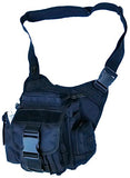 Explorer Multi-functional Tactical Messenger Bag Utility Pouch Sling Shoulder Pack, Black