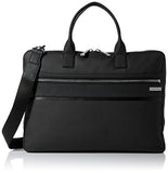 Calvin Klein Men'S Nylon With Saffiano Trim Slim Attache, Black