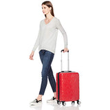 AmazonBasics Pyramid Luggage Spinner with TSA Lock, 20-Inch Carry-On, Red