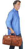 Claire Chase Executive Sport Duffel, Distressed Brown, One Size