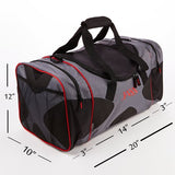 Fit & Fresh Dual Jaxx Fitpak Duffel With Portion Control Container Set, Reusable Ice Pack, And