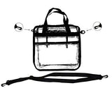 Youngever Clear Bag 12 X 12 X 6, Stadium Approved, Clear Tote Bag, Heavy Duty, Shoulder Straps and Zippered Top and Inside (2 Pack)
