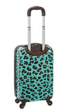 Rockland 20 Inch Carry On Skin, Blue Leopard, One Size