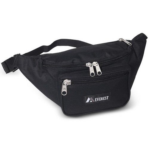 Everest 044XLD Extra Large Fanny Pack (Price/Each), Fanny Pack - Black