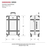 SwissGear 7739 Trunk, Hardside Spinner Luggage (White, Checked-Large 26 Inch)