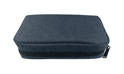BG Portable Storage Bag Travel Organizer Bag Data Cable Organizer Navy Blue-1