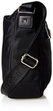 Calvin Klein Belfast Nylon Top Zip Messenger Crossbody, Black/Gold