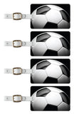 Tag Crazy Soccer Premium Luggage Tags Set Of Four, Green, One Size