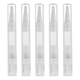 Baoblaze 5Pcs/Kit Portable Travel Eyelash Lip Gloss Tube Nail Cuticle Oil Teeth Whitening Twist Pen