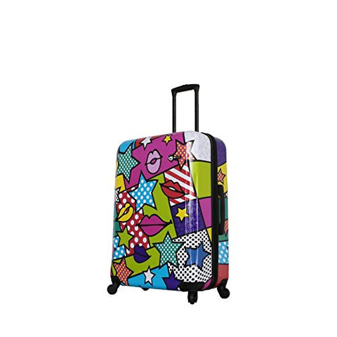 Mia Toro Italy-Stars & Kisses Hard Side 28 Inch Spinner