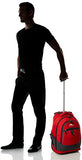 High Sierra Chaser Wheeled Laptop Backpack, Crimson/Mercury