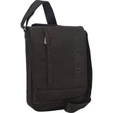 Mancini Leather Goods RFID Messenger Bag for Tablet/E-Reader (Black)