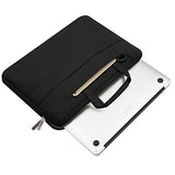 MOSISO Laptop Shoulder Bag Compatible 2018 MacBook Air 13 A1932 Retina Display/MacBook Pro 13 A1989 A1706 A1708 USB-C 2018 2017 2016/Surface Pro 6/5/4/3, Briefcase Handbag with Trolley Belt, Black