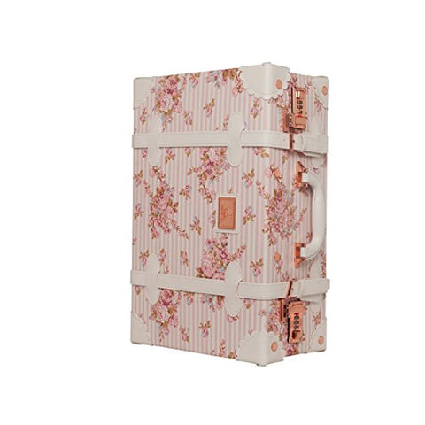 Uniwalker 16" 18" Women Floral Carry On Suitcase Hand Luggage (18", Pink)