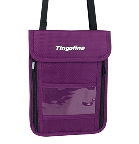 Big Mango Multipurpose Travel Wallet Passport Holder & Neck Stash Pouch with RFID Blocking for