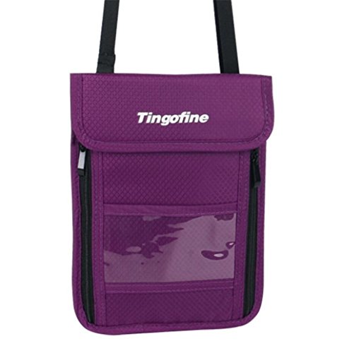 Big Mango Multipurpose Travel Wallet Passport Holder & Neck Stash Pouch with RFID Blocking for