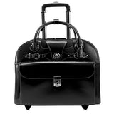 Mcklein Usa 96315 Edgebrook , 15.4" Leather Wheeled Ladies' Laptop Briefcase