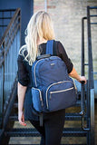 Kenneth Cole Reaction Women's Sophie Silky Nylon 15.6" (RFID) Laptop Backpack Navy One Size