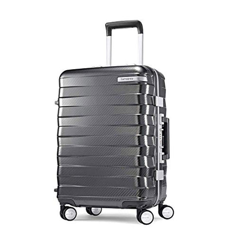 Samsonite Framelock Hardside Carry On Luggage With Spinner Wheels, 20 Inch, Dark Grey