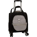 Rockland Melrose Wheeled Underseat Carry On Spinner, Black