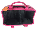 Tga Glossy Hot Pink Heart Ice Skating Bag Tennis Gym And Ballet Girls Athletic Bag