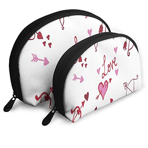 Makeup Bag Cupid Bbow Handy Shell Cosmetic Bags Set Case For Women,Girls 2 Piece