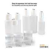 Miami CarryOn TSA Approved 13 Piece Travel Bottle Set for Liquids