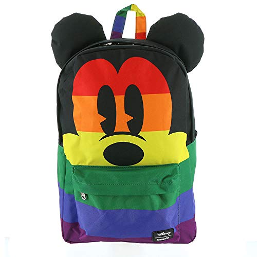 Loungefly Mickey Mouse Rainbow Nylon Backpack