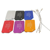 Gp Custom Luggage Tags Personalized Metal Engraved For Travel Suitcase Bag Label (Red)