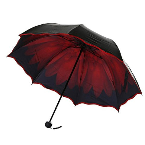 AutumnFall 2018 New Style Travel Parasol Folding Rain Windproof Umbrella Double Folding Anti-UV