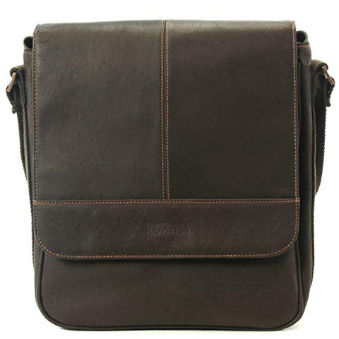 Kenneth Cole Reaction Colombian Leather Single Compartment Flapover Tablet Case, Brown