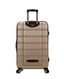 Rockland Melbourne 3 Pc Abs Luggage Set, Champagne