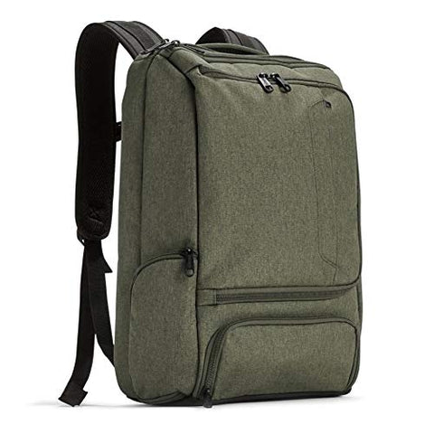 eBags Professional Slim Laptop Backpack for Travel, School & Business - Fits 17 Inch Laptop - Anti-Theft - (Sage Green)