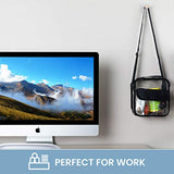 Bags For Less Clear Messenger Beg Stadium Approved Crossbody Purse Clear Lunch Box Adjustable Strap, Easy to Clean and Water Resistant Tote Bag Great for Men, Women, Kids (Crossbody Purse Bag)