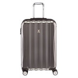 DELSEY Paris Helium Aero Hardside Expandable Luggage with Spinner Wheels, Titanium, Checked-Medium 25 Inch