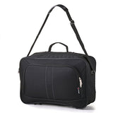 16 Inch Carry On Hand Luggage Flight Duffle Bag, 2Nd Bag Or Underseat, 19L (2 X Black)