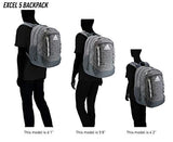 adidas Excel Backpack, Black Black/White Webbing, One Size