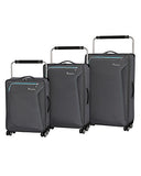 It Luggage World'S Lightest Accent 8 Wheel 3 Piece Set, Quiet Shade