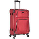 Kenneth Cole Reaction Lincoln Square 24" 1680D Polyester Expandable 4-Wheel Upright Pullman, Red