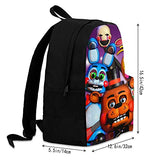 Koiidisa Five Nights at Freddy's 3D Printed Pattern Backpack Travel Bags School Laptop Bookbag,Lightweight Multi-Function and Water Resistant
