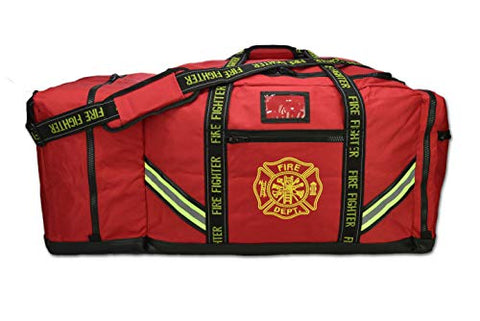 Lightning X Fireman Premium 3XL Firefighter Rescue Step-In Turnout Fire Gear Bag w/Shoulder Strap &