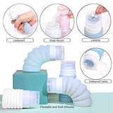 Collapsible Silicone Travel Size Bottles Portable Squeezable Refillable Containers Set for Cosmetic Toiletries Shampoo Lotion Soap Liquids, Leak-proof, TSA Approved (1.5-3oz, 4-colors)