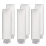 6-Pack Travel Size Plastic Squeeze Bottles for Liquids, 30ml/1oz TSA Approved Makeup Toiletry Cosmetic Containers