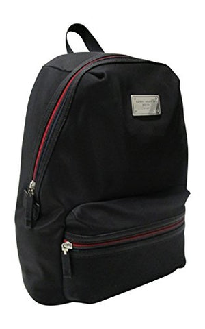 Tommy Hilfiger Nylon Backpack (Black with Navy/Red Zipper)