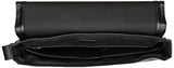 Calvin Klein Men's Pebble Leather Messenger, Ink/Black