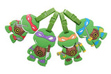 Set of 4 - Super Cute Kawaii Cartoon Silicone Travel Luggage ID Tag for Bags (Ninja Turtles 4)