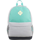 Eastsport Dome Backpack with FREE Pencil Case, Turquoise/Gray