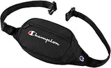 Champion Waist Pack, Black/White Logo, One Size